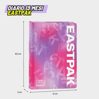 Diario Scuola Eastpak 13 Mesi 2026/2027 Medium Letterdye Pink - diario scuola rosa eastpak 2026 2027