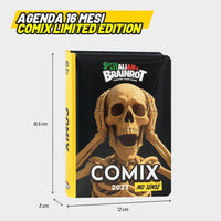 Skifidol Italian Brainrot Diario Scuola 2026/2027 Comix No Sense – Scheletro – 13 Mesi con Card