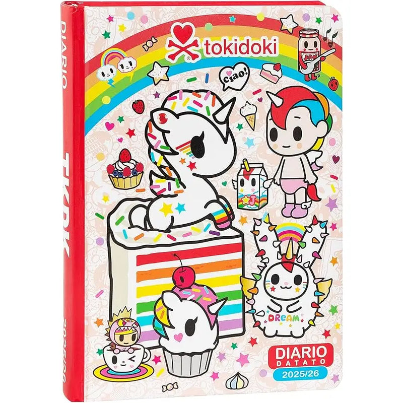 Diario scuola Tokidoki 2025/2026 rosso - Franco Panini - 8058263237987