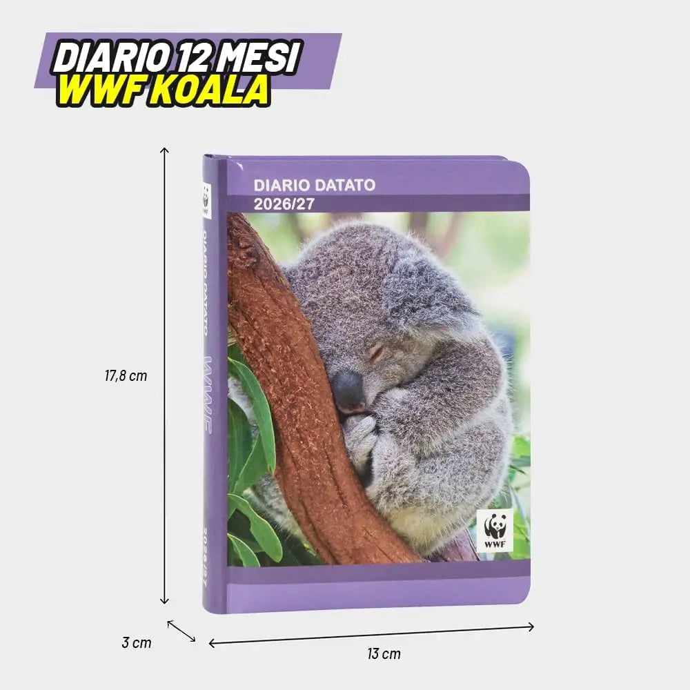 Diario Scuola WWF Koala Fotografico 12 Mesi 2026/2027 - Franco Panini - 8058263255622