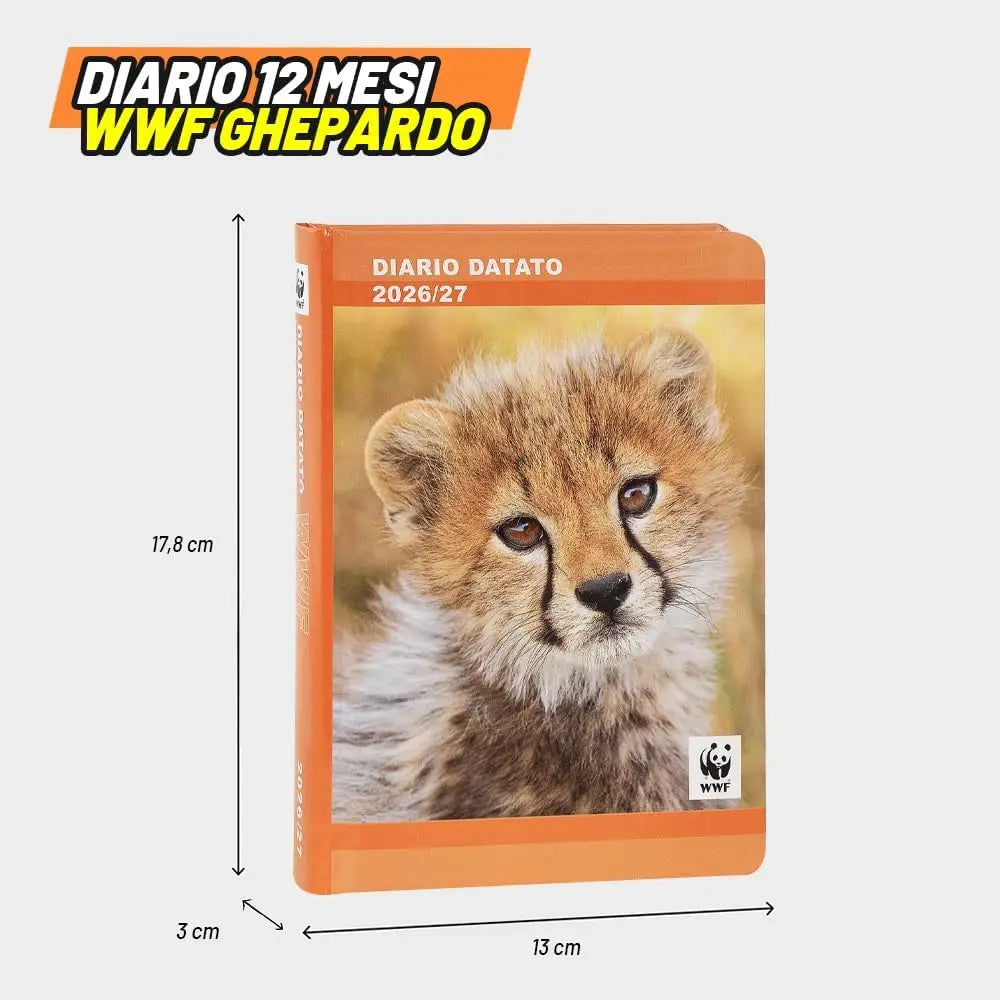 Diario Scuola WWF Leopardo Fotografico 12 Mesi 2026/2027 - Franco Panini - 8058263255639