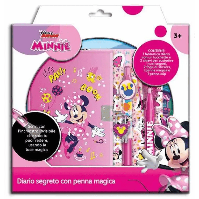 Diario segreto con penna magica Minnie - Giocattoli e Bambini - Toys Store8032780948168