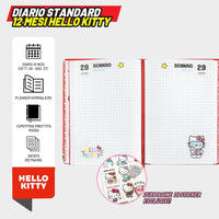 Diario Scuola Hello Kitty 2026/2027 Rosso