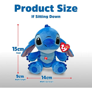 Disney Beanies Stitch - Peluche Morbido per Bambini e Neonati - Originale Disney