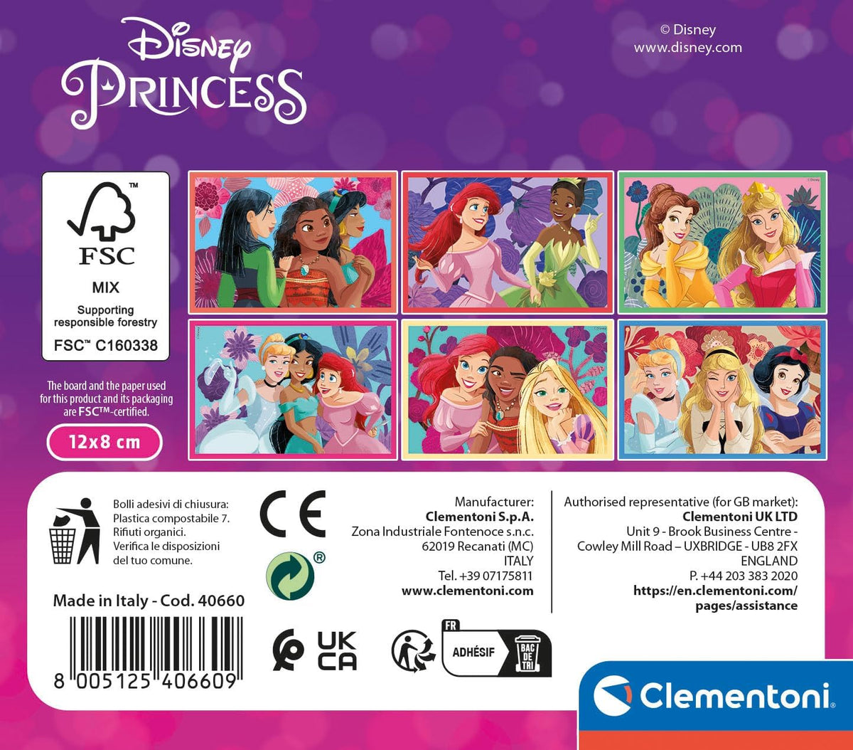Clementoni Puzzle Cubi Principesse Disney - disney princess cubi