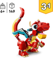 LEGO Creator 3 in 1 – Drago Rosso (31145)
