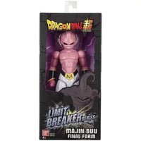 Action figure majin buu rosa in confezione nera e viola dragon ball super limit breaker series