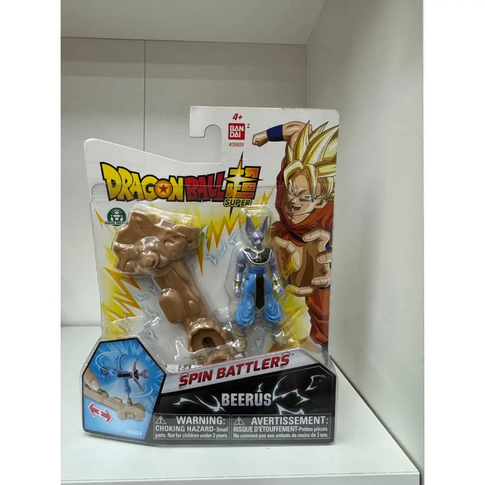 Dragon Ball Super Spin Battlers personaggio Beerus con base - Giochi Preziosi - Bambole playset e giocattoli