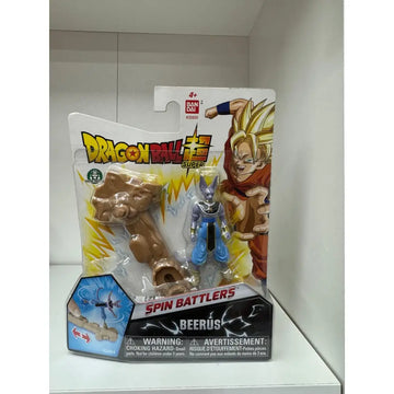 Dragon Ball Super Spin Battlers personaggio Beerus con base - Giochi Preziosi - Bambole playset e giocattoli