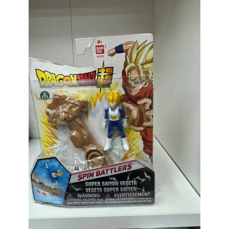 Dragon Ball Super Spin Battlers personaggio Saiyan Vegeta con base - Giochi Preziosi - 8056379036975