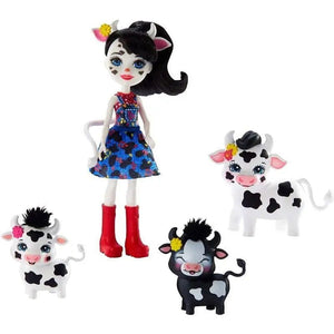 Enchantimals - Cambrie con 3 Cuccioli di Mucca