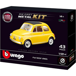 Fiat 500F (1965) modellino costruibile die cast metal kit