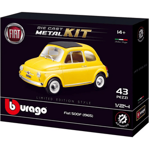 Fiat 500F (1965) modellino costruibile die cast metal kit