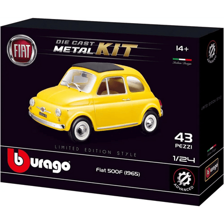 Fiat 500F (1965) modellino costruibile die cast metal kit - Giocattoli e Bambini - Toys Store4893993251278