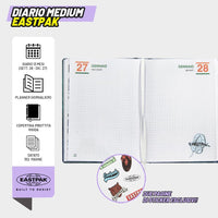 Diario Scuola Eastpak 13 Mesi 2026/2027 Medium Letterdye Blue - franco panini blu eastpak