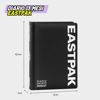 Diario Scuola Eastpak Black 2026/2027 – 13 Mesi Medium - franco panini diari eastpak