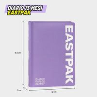 Diario Scuola Eastpak 13 Mesi 2026/2027 Medium Lilla - franco panini diario eastpak