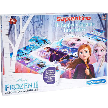 Frozen - Sapientino Il Tappeto Gigante Interattivo - Clementoni - Puzzle in legno - 8005125161874