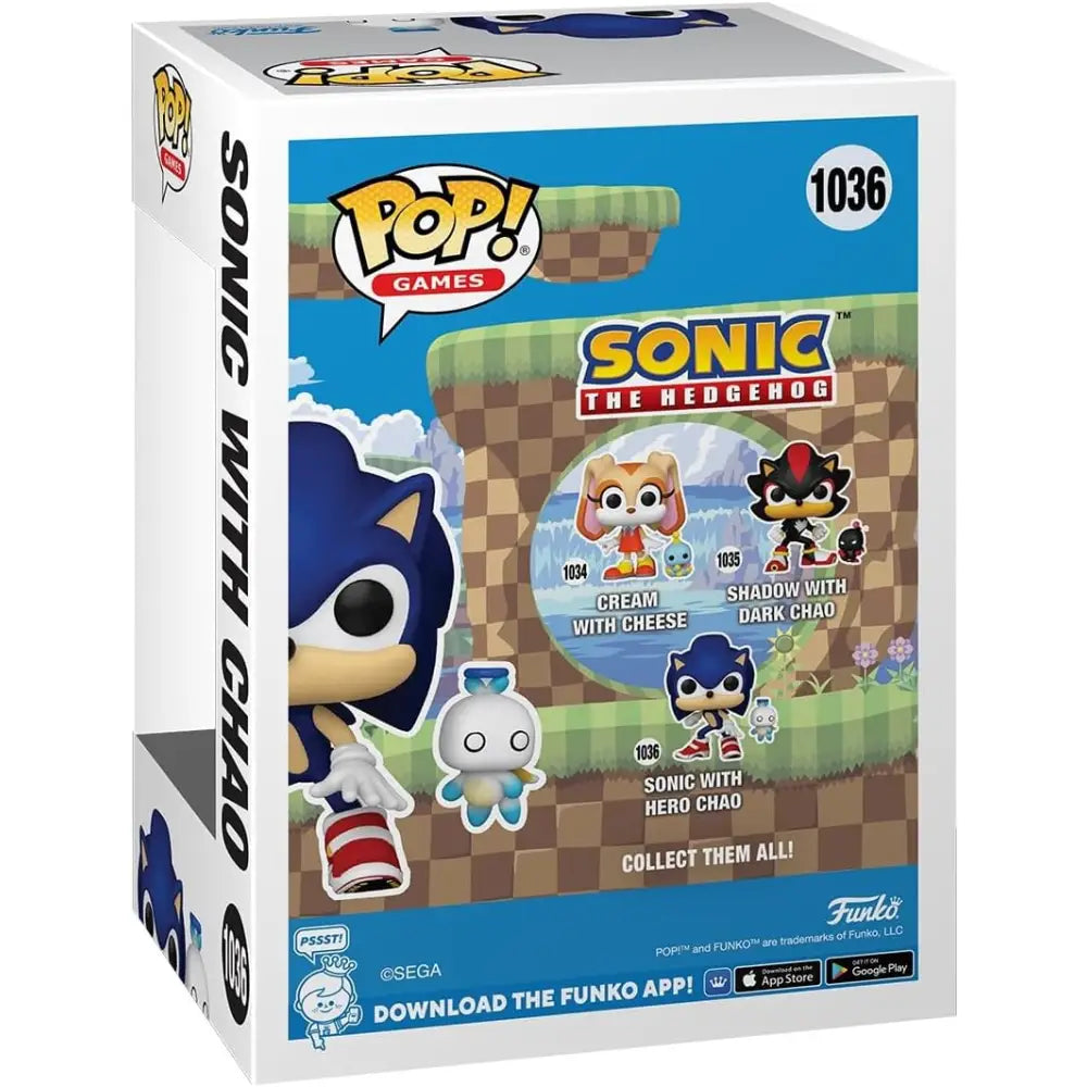 Funko Pop Sonic the Hedgehog with chao - Giocattoli e Bambini - Toys Store - Action figure - 889698803090