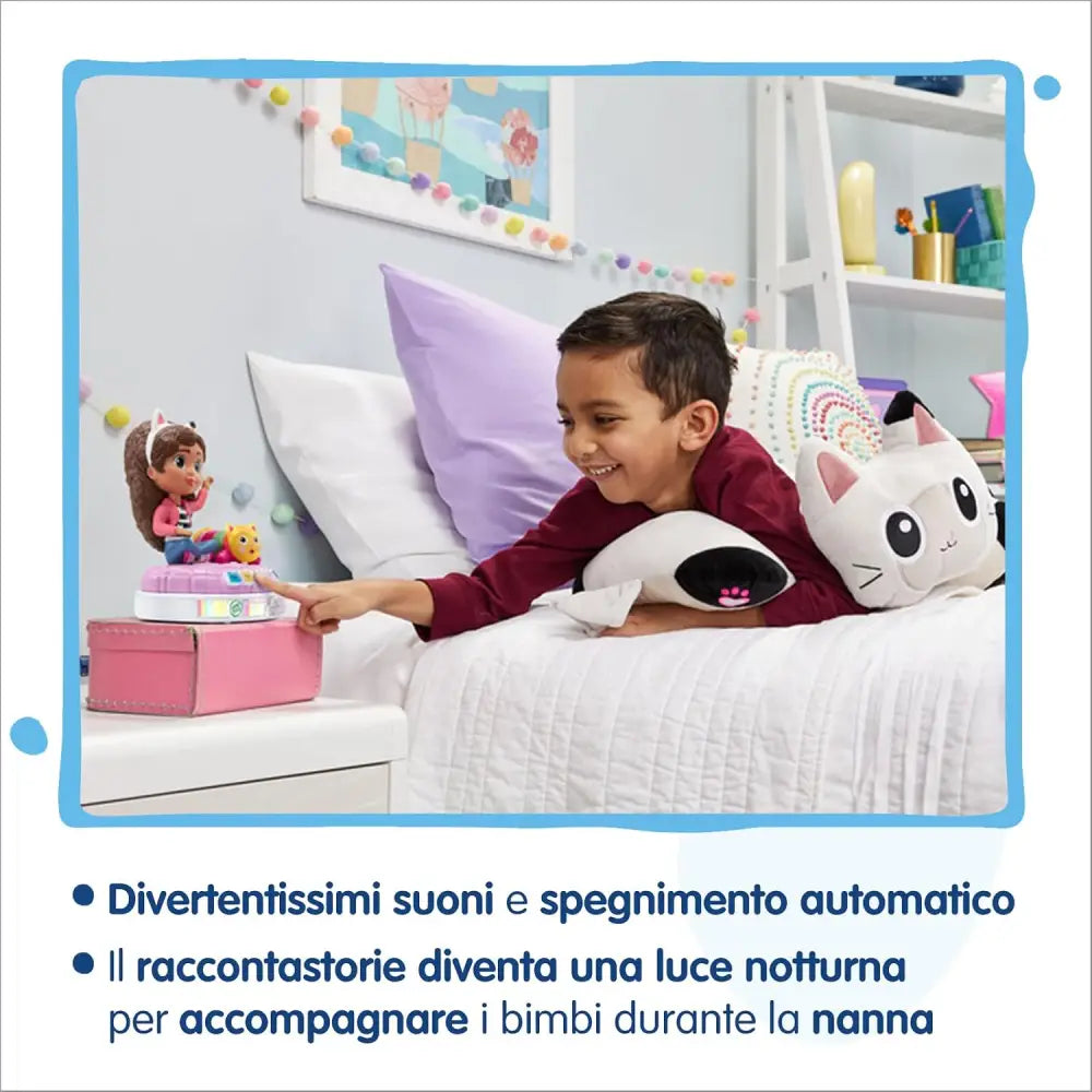 Pink toy doctor station con bambola e gatto figurina gabby racconta storie racconta storie luminoso
