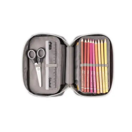 Geolier Astuccio Scuola 1 Zip nero completo - COLOURBOOK - 8055954542726