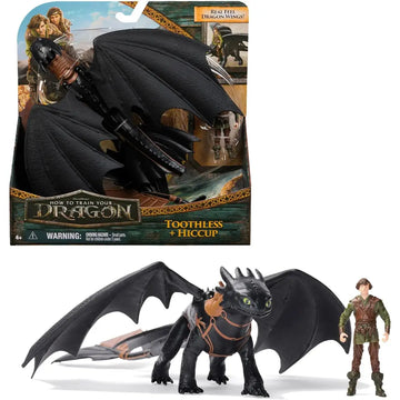 Giocattoli DreamWorks Dragons | Sdentato & Hiccup – Drago e Vichingo 4+ - Spin Master - 0681147083325