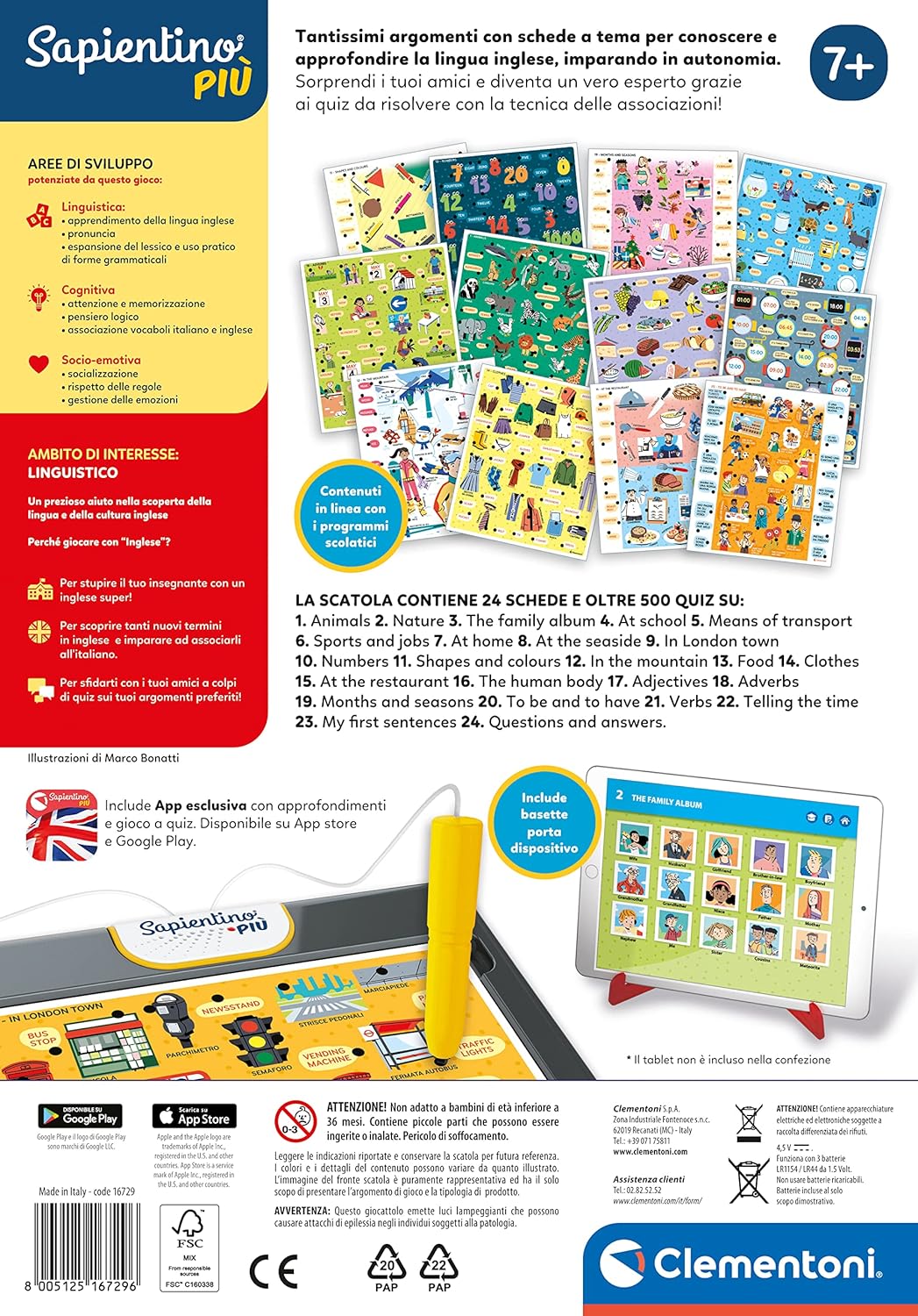 Clementoni Sapientino Più Inglese - gioco sapientino inglese