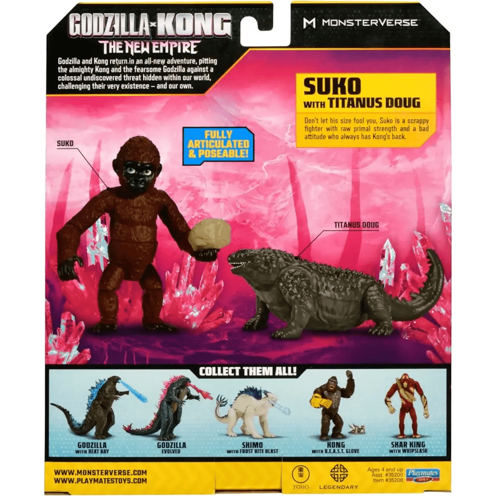 Godzilla x Kong Il Nuovo Impero - Suko con Titanus Doug - Giocattoli e Bambini - Toys Store8056379164388