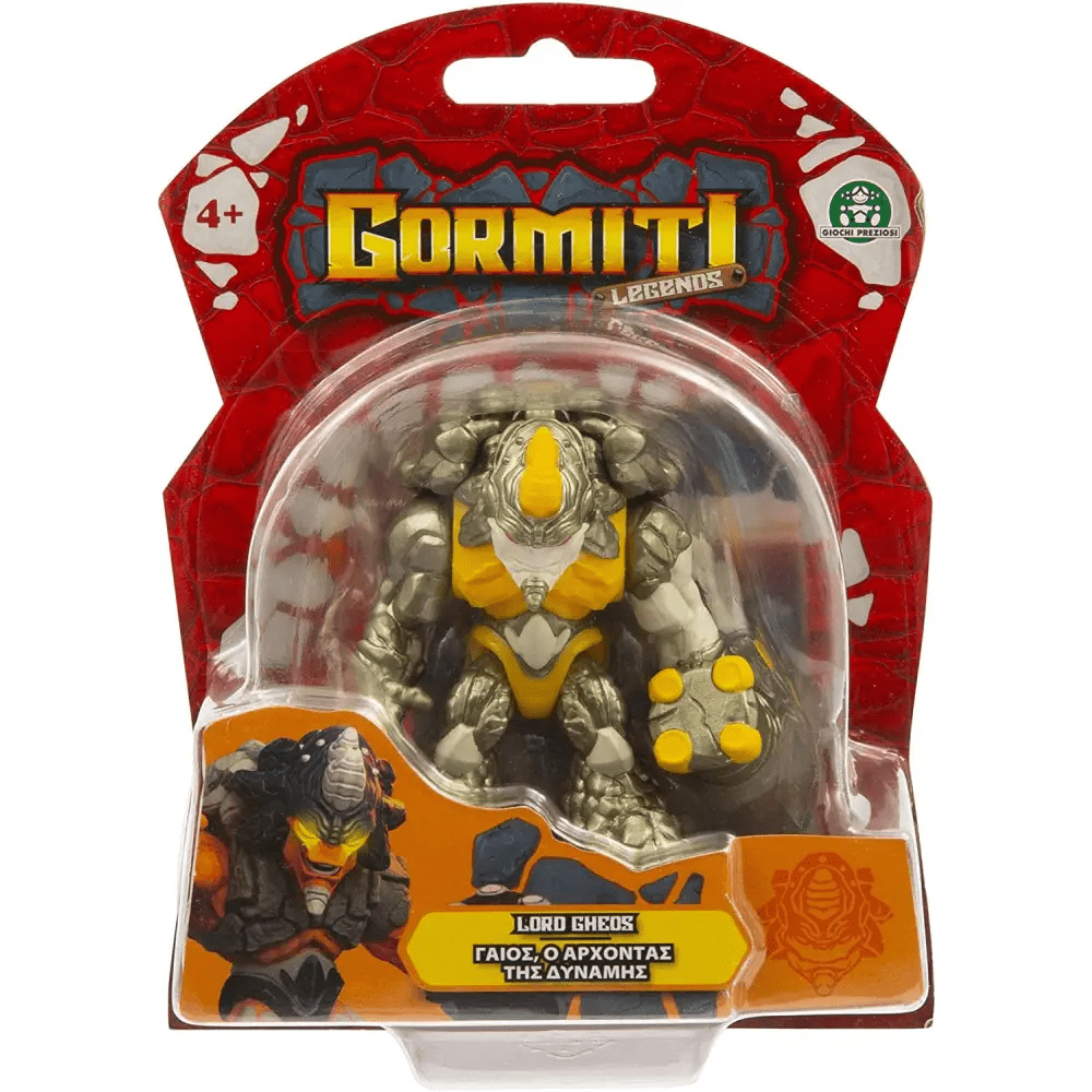 GORMITI LEGENDS Personaggio Lord Gheos Versione Metallizzata - Giocattoli e Bambini - Toys Store8056379140481