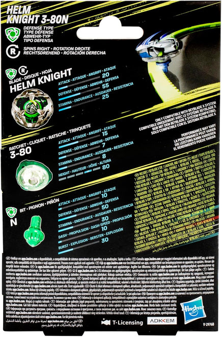 Beyblade X Helm Knight 3-80N Starter Pack Trottola e Starter