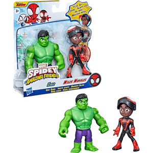 Hasbro Spidey Miles morale e Hulk confezione doppia