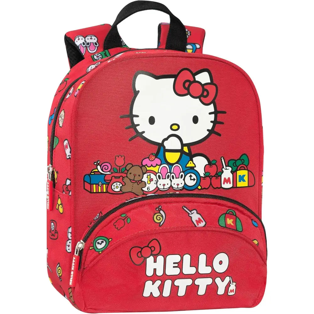 Hello Kitty zaino asilo Rosso - Franco Panini - 8058263261593