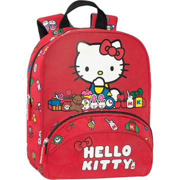Hello Kitty zaino asilo Rosso - Franco Panini - 8058263261593