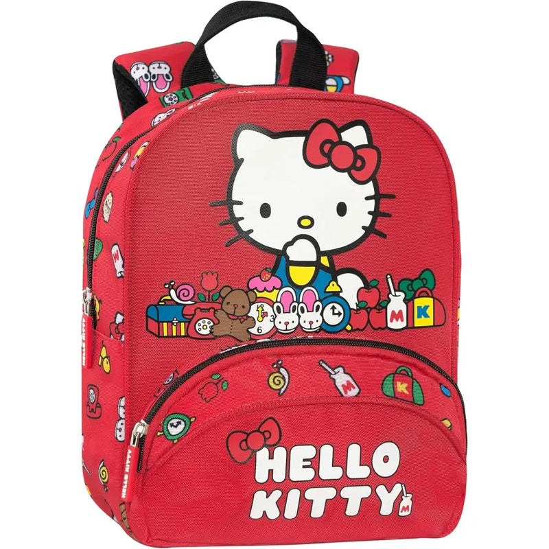 Hello Kitty zaino asilo Rosso - Franco Panini - 8058263261593
