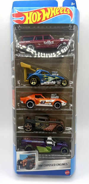 Hot Wheels 5 veicoli - HW Exposed Engines