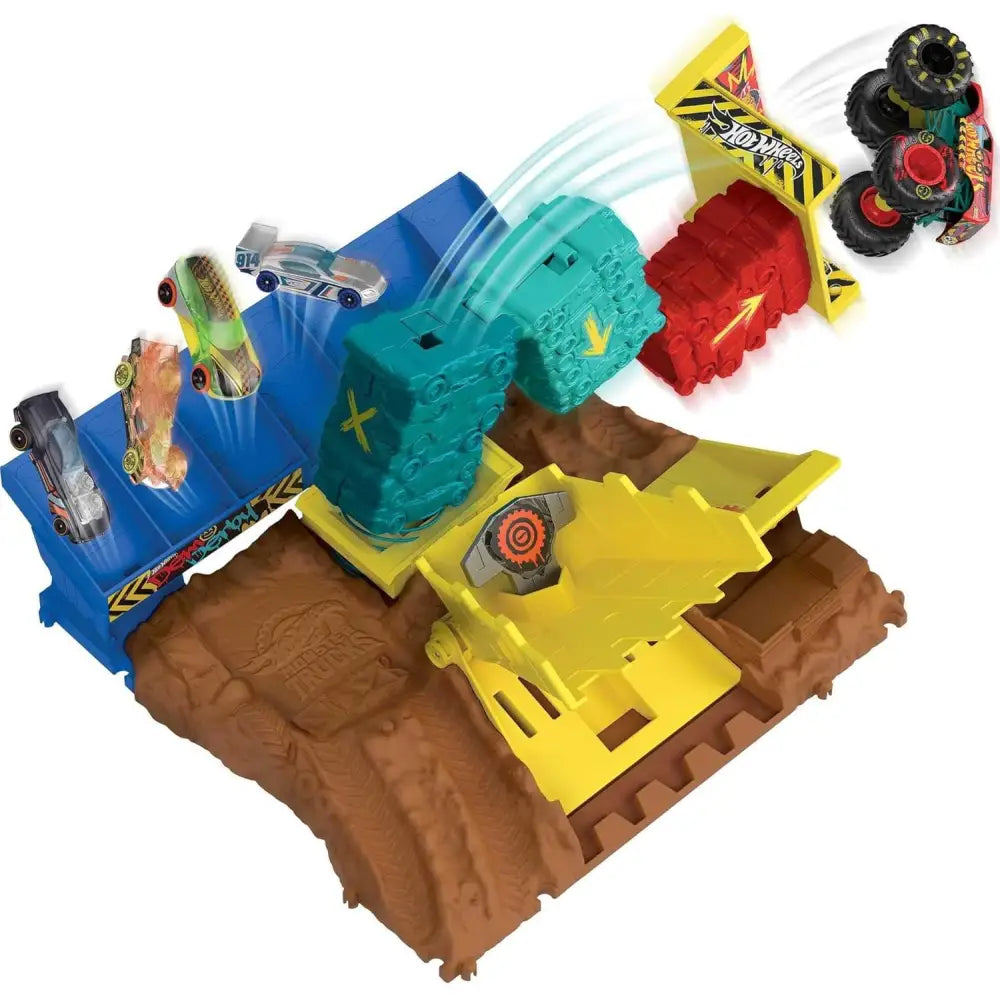 Hot Wheels Monster Trucks Pista degli Scontri Semifinali - MATTEL - Automobili giocattolo - 0194735136599