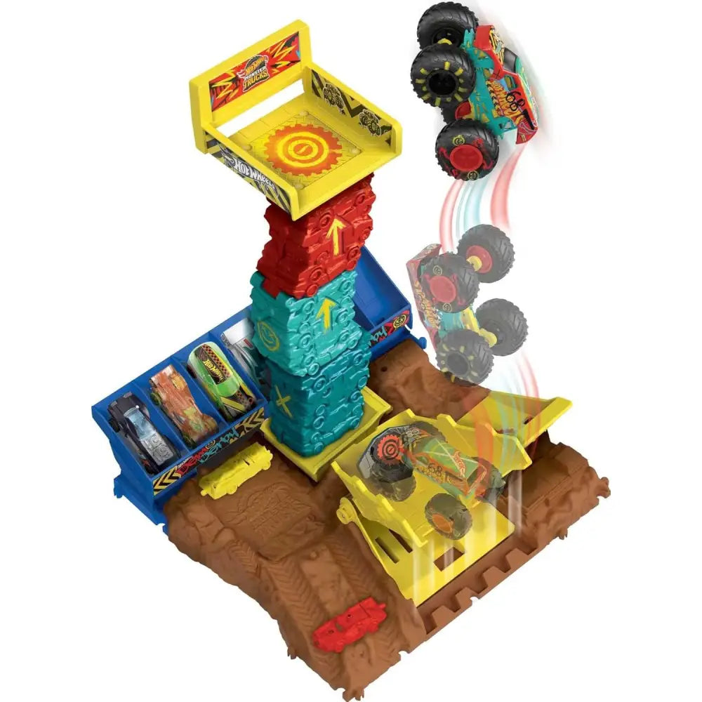 Hot Wheels Monster Trucks Pista degli Scontri Semifinali - MATTEL - Automobili giocattolo - 0194735136599