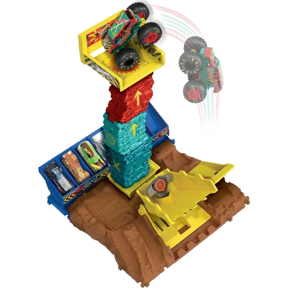 Hot Wheels Monster Trucks Pista degli Scontri Semifinali - MATTEL - Automobili giocattolo - 0194735136599