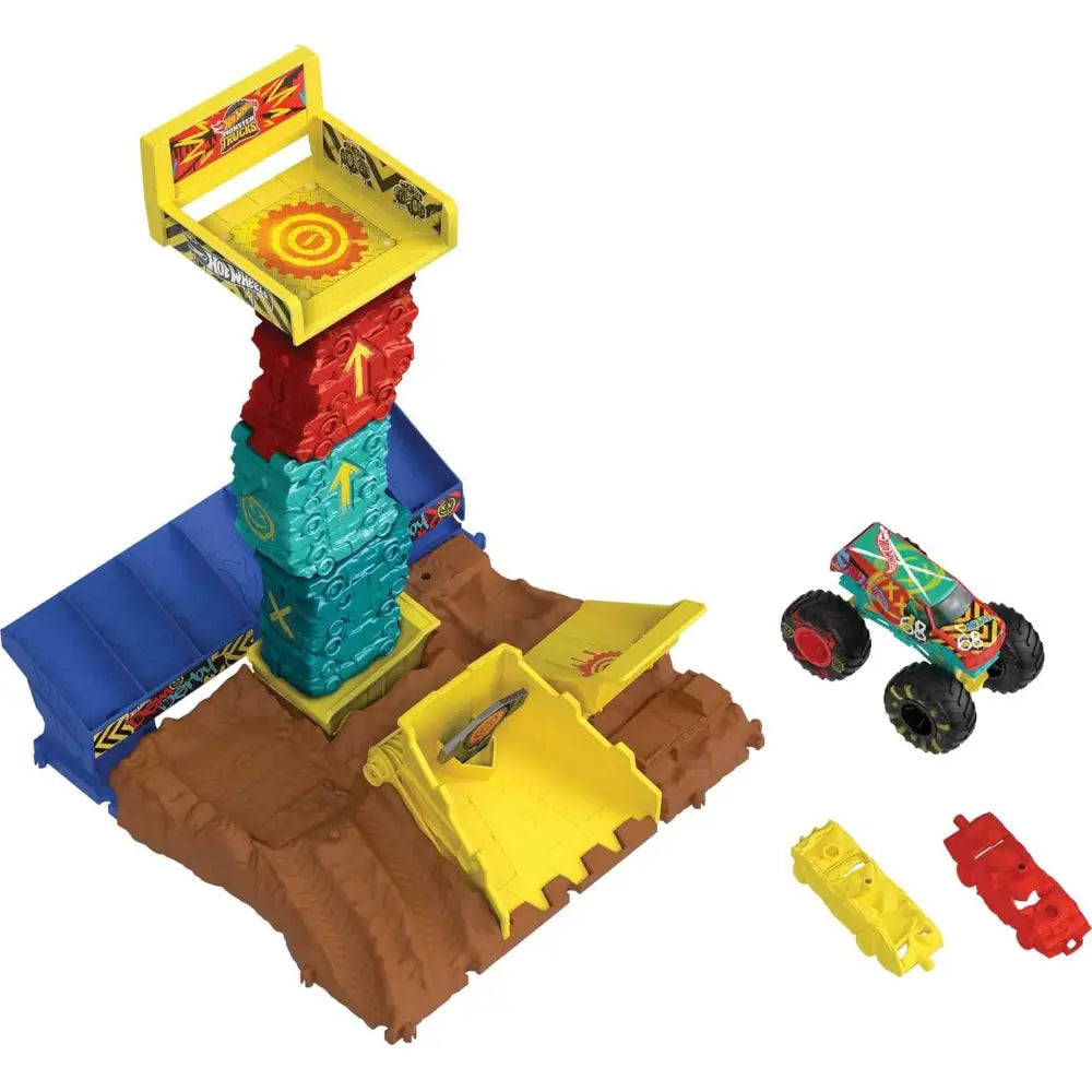 Hot Wheels Monster Trucks Pista degli Scontri Semifinali - MATTEL - Automobili giocattolo - 0194735136599