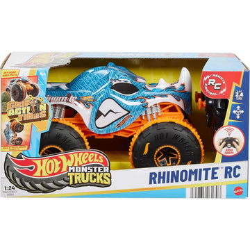 Hot Wheels Monster Trucks Rhinomite RC – Camion Telecomandato 1:24 - MATTEL - Auto radiocomandate - 0194735261703