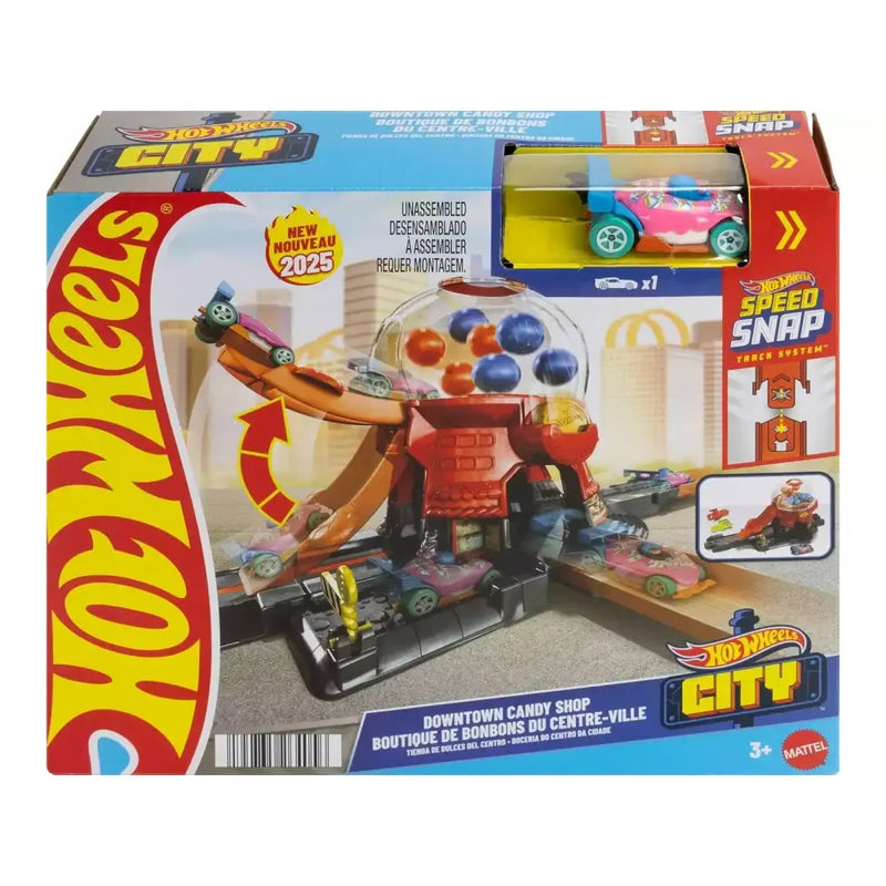 Hot Wheels Negozio di Caramelle con Macchinina - MATTEL - Set auto da corsa giocattolo - 0194735264056