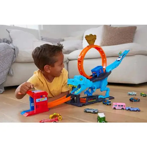Hot Wheels pista sfreccia sul T-Rex - mattel - Veicoli giocattolo - 0194735109678