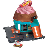 Hot Wheels Playset Gelateria Let’s Race Netflix HTN77 - MATTEL - Set auto da corsa giocattolo - 0194735195077