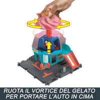 Hot Wheels Playset Gelateria Let’s Race Netflix HTN77 - MATTEL - Set auto da corsa giocattolo - 0194735195077