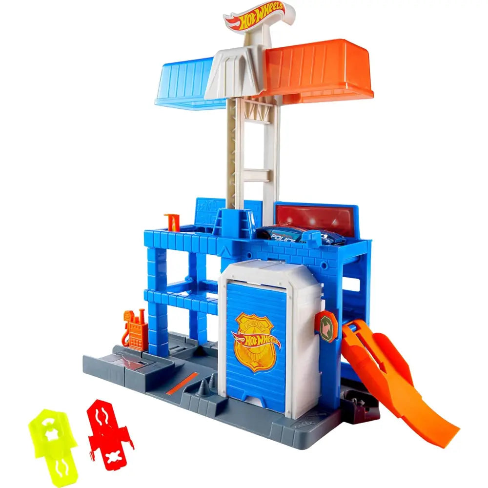 Hot Wheels Torre di Polizia JHL74 - MATTEL - Set auto da corsa giocattolo - 0194735334940