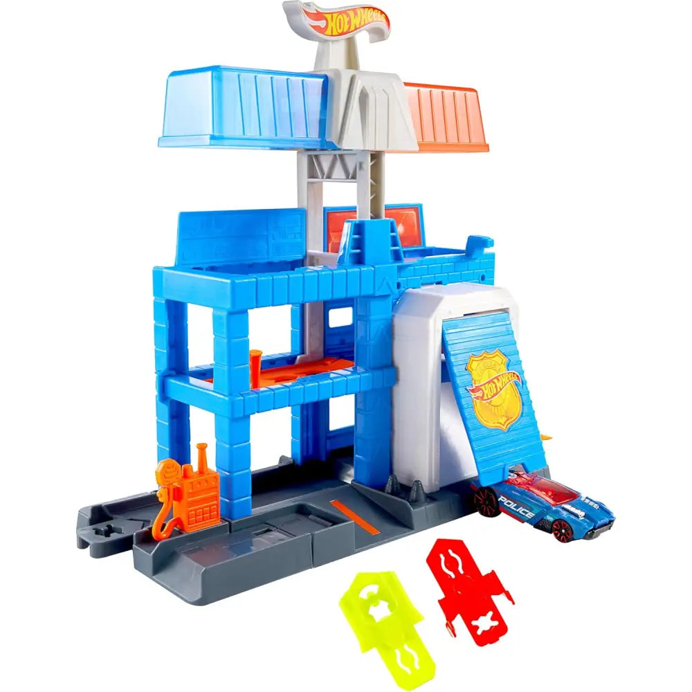 Hot Wheels Torre di Polizia JHL74 - MATTEL - Set auto da corsa giocattolo - 0194735334940