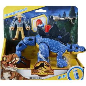 Imaginext Jurassic World Stegosauro e Dr. Grant