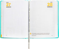 Diario Comix 16 Mesi Mini Turchese 2026/2027 - interno diario comix azzurro 2027
