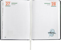Diario Scuola Eastpak Black 2026/2027 – 13 Mesi Medium - interno diario eastpak nero