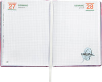 Diario Scuola Eastpak 13 Mesi 2026/2027 Medium Letterdye Pink - interno diario eastpak rosa
